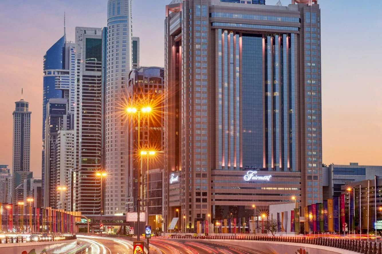Fairmont Dubai hotel on Sheikh Zayed Road